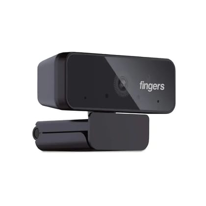 Fingers Webcam for Desktop Pcs and Laptops (1080p Wide Angle Lens, Black)