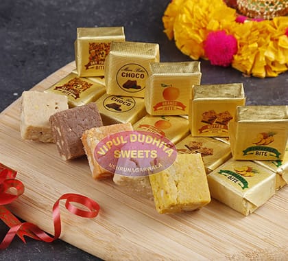 VIPUL DUDHIYA SWEETS Assorted Dryfruit Bites, 1 Kg