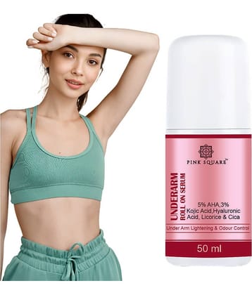 5% AHA UnderArm RollOn with Licorice Fights Body Odor, Whitens & Brightens Deodorant Roll-ons for Unisex 50ml Pack of 1