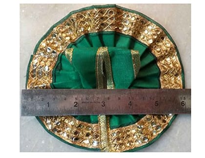 VARNI CREATION Silk God Poshak (Multicolour, 6 inch)