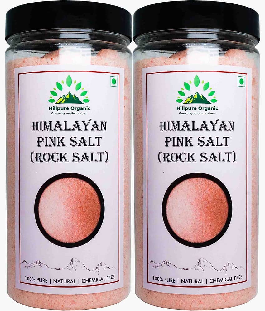 Hillpure Organic Himalayan Pink Salt 1000 gm Pack of 2