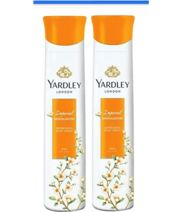 Yardley London sandalwood Deodorant Spray - For Women  (150 ml each, Pack of 2)