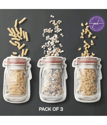 purple dust - Airtight Fridge Pouches (Pack of 3)