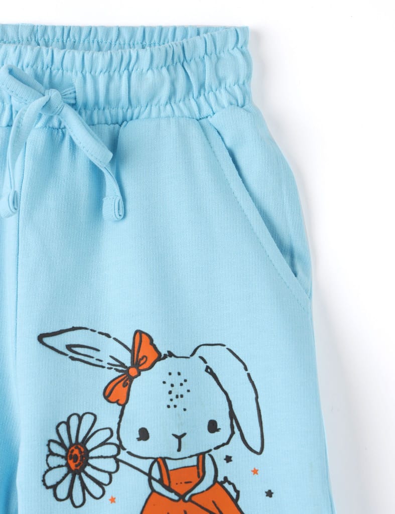 Exclusive Kids Girls Shorts Cotton French Terry Atomizer Blue My Cute Little Friend 2025 at Shop