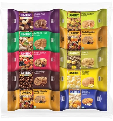 Unibic assorted cookies biscuit (10 pic )