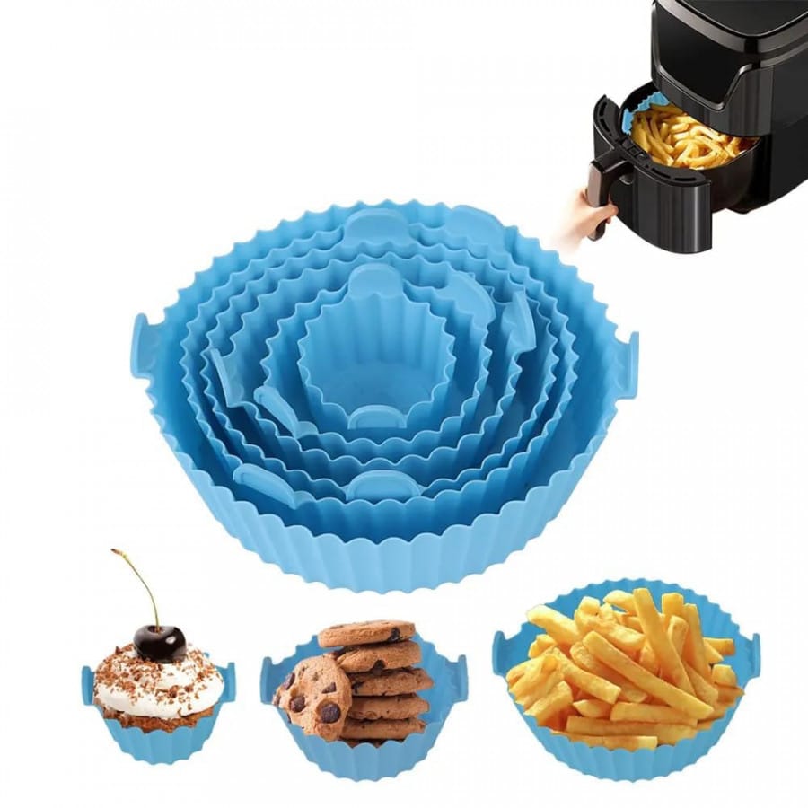 Wholesale Item - 6 PCS SILICONE AIR FRYER - MOQ 31 Pieces