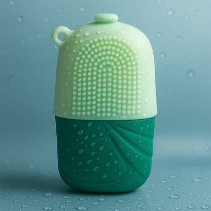 Ice Roller & Scrubber For Face | Face Massager | Reusable Silicone Facial Ice Roller For Glowing & Tighten Skin (1 Pc)