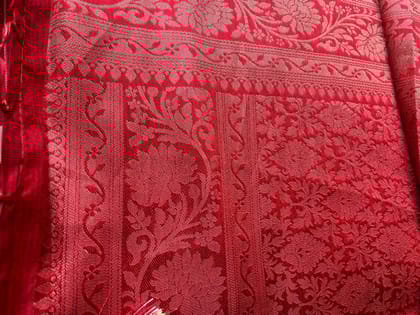 Bengali Red & White Saree