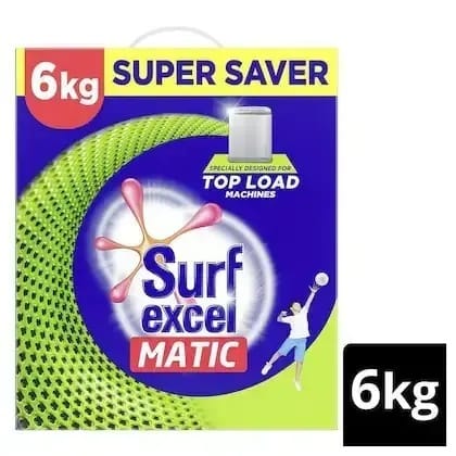 Surf Excel Top Load Machines Matic Detergent Powder 6 Kg
