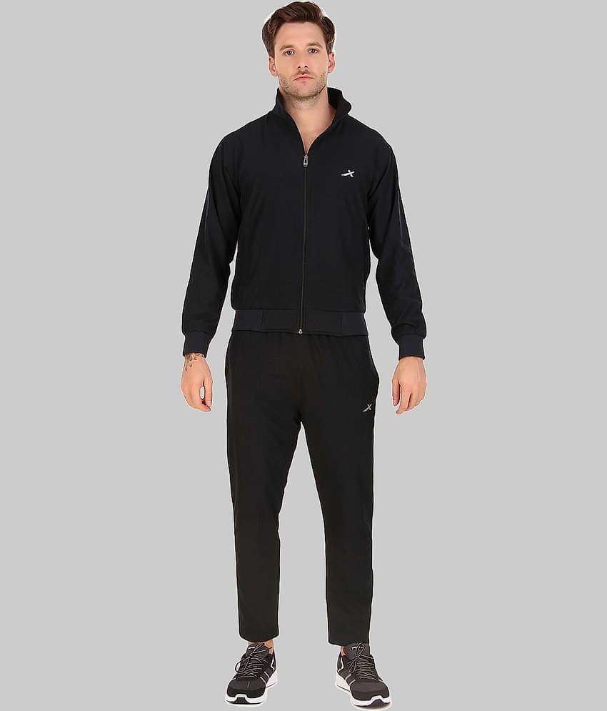 Vector X - Black Polyester Regular Fit Men's Tracksuit ( Pack of 1 )