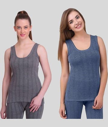 Paryag Woollen Thermal Tops - Multi Color Pack of 2