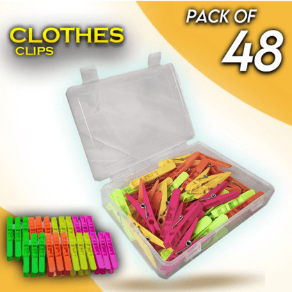 Cloth Clip Diamond 48 Pcs