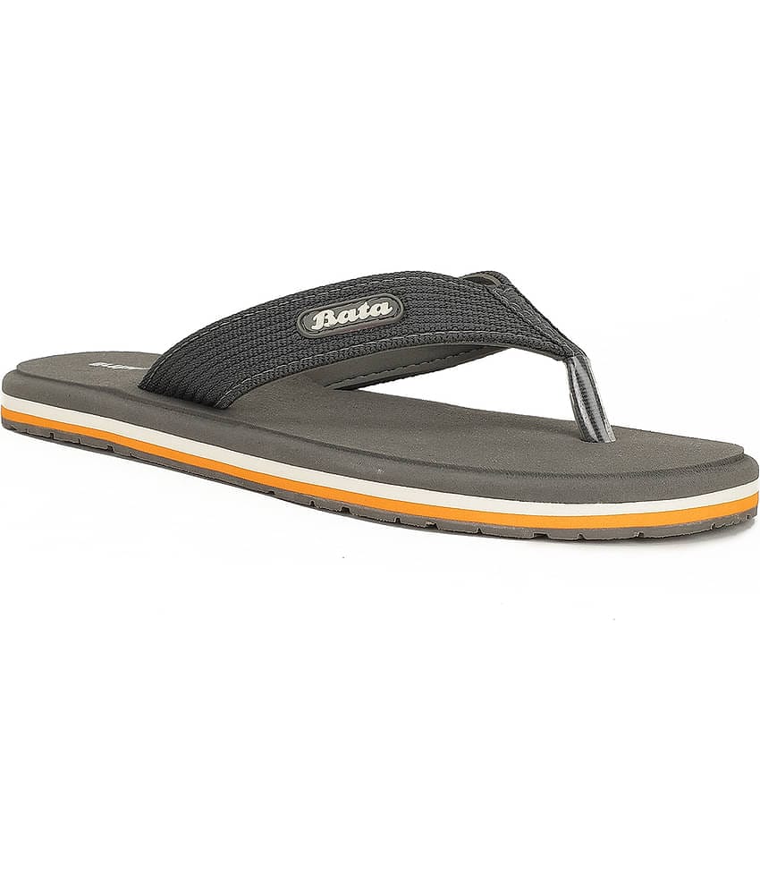 Bata Grey Men's Thong Flip Flop