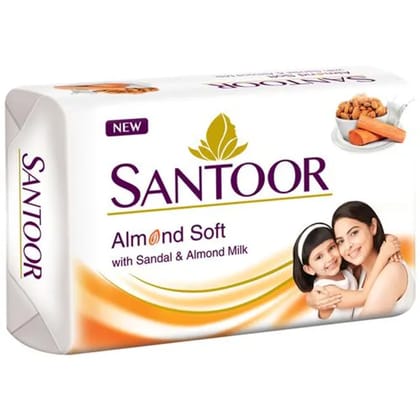 Santoor Almond Soft with Sandal Soap