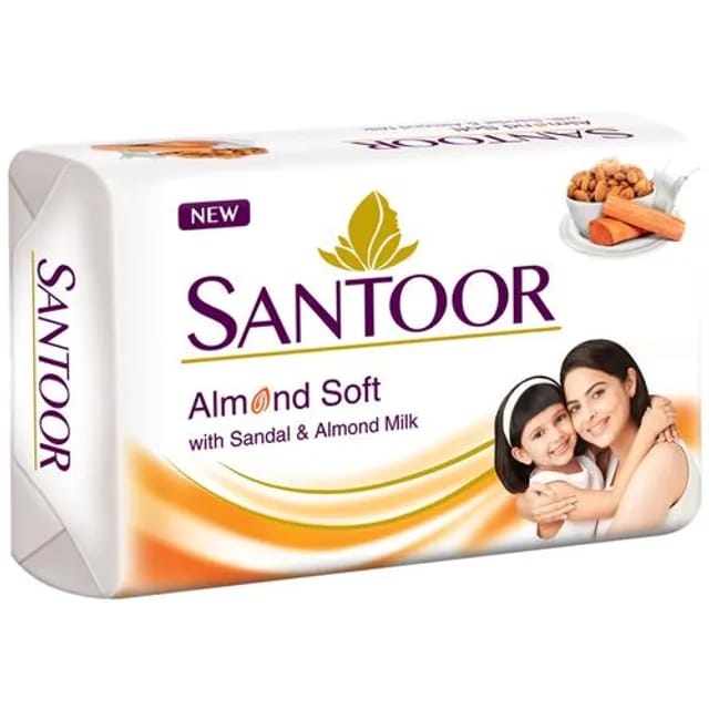Santoor Almond Soft with Sandal Soap