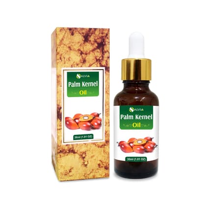 Salvia Palm Kernel (Elaeis Guineensis) Oil |100% Pure & Natural Undiluted Carrier Oil - 30ml Salvia Palm Kernel (Elaeis Guineensis) Oil |100% Pure & Natural Undiluted Carrier Oil - 30ml - 30 ml (Pack of 1)
