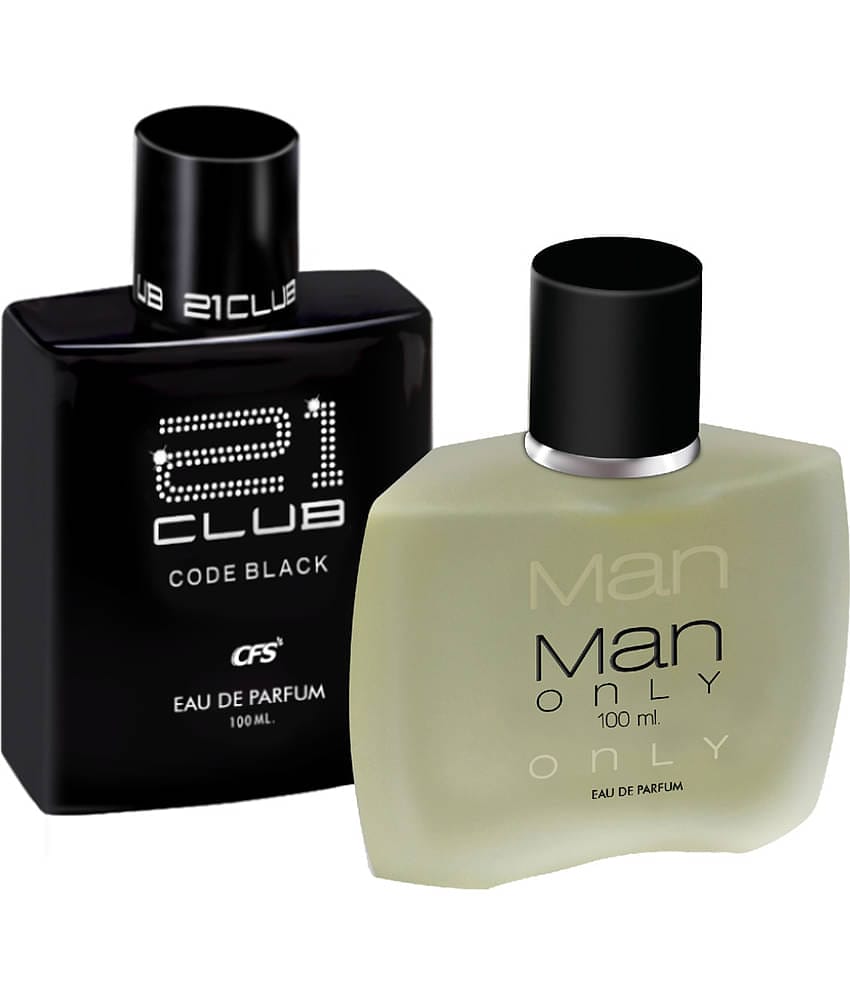 CFS Code Black  & Man Only Black EDP Long Lasting Perfume