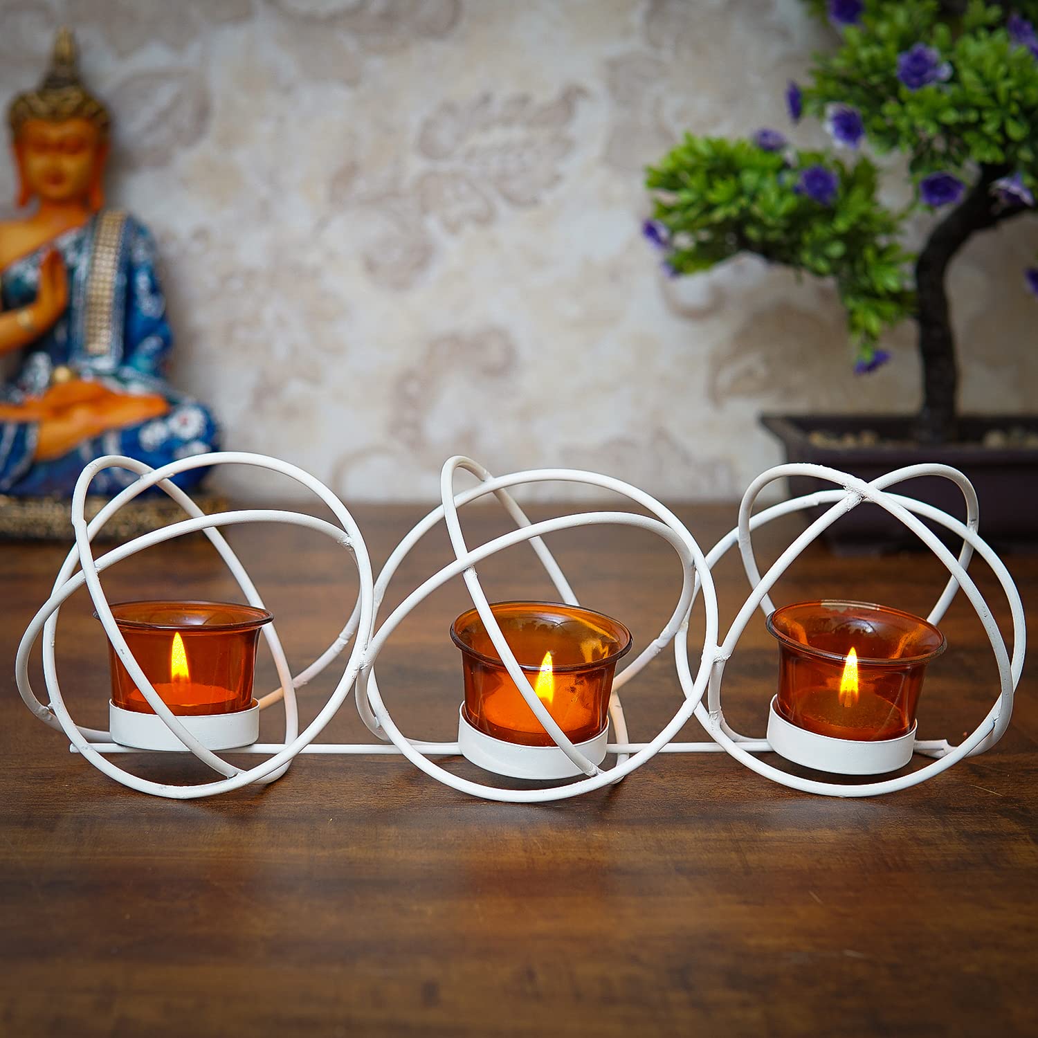 Craftlayout Metal Tea Light Candle Holder 4.5 Inch
