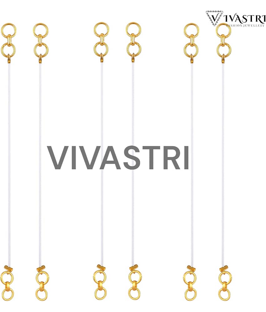 VIVASTRI White EarCuff Earrings ( Pack of 3 )