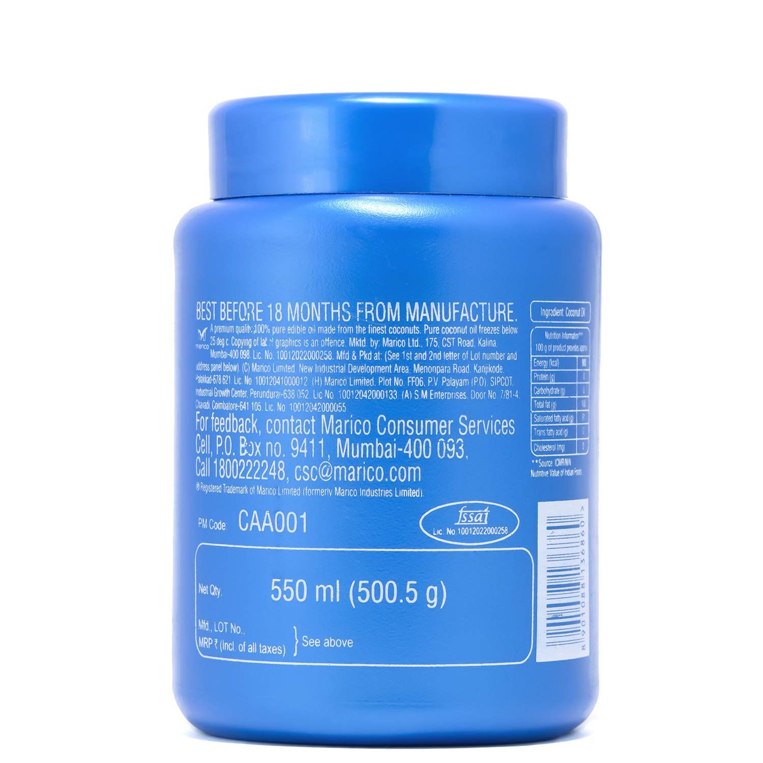 Parachute Coconut Oil Jaar, 500ml