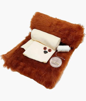 Vardhman Brown Soft Toy Teddy Bear Making Kit