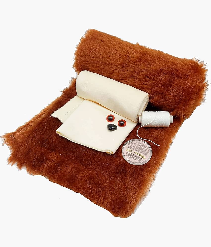 Vardhman Brown Soft Toy Teddy Bear Making Kit