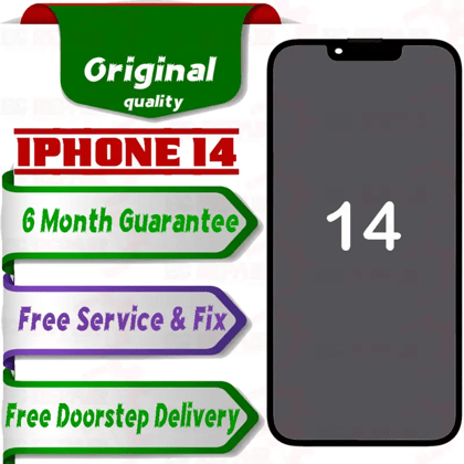 Apple iPhone 14  (display glass combo folder) Mobile Display LCD Screen With Touch. Black