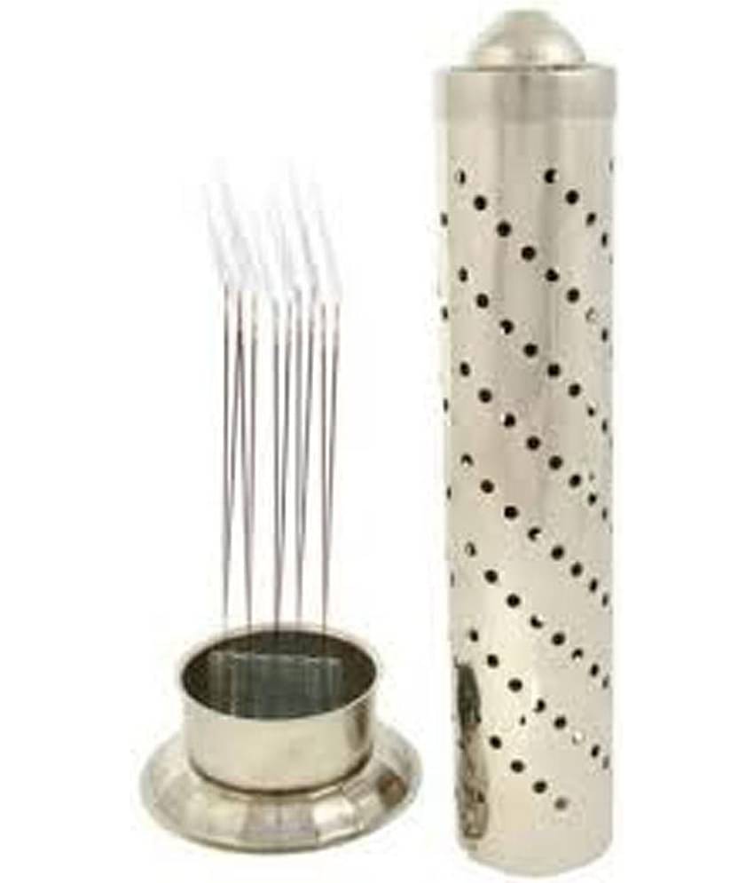 SwadesiBuyzzar White Stainless Steel Agarbatti Stand Holder