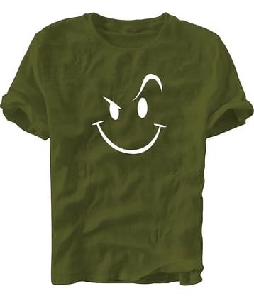 fashion and youth Pack of 1 Cotton Blend Relaxed Fit Men's T-Shirt ( Yellow )