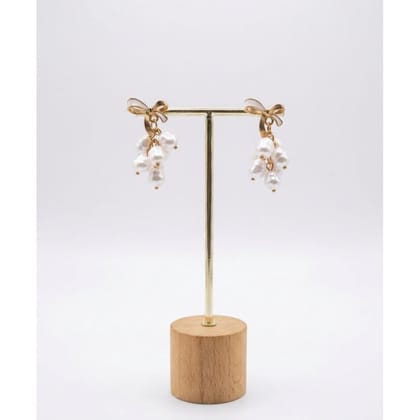 Earrings Bow Pearl 
