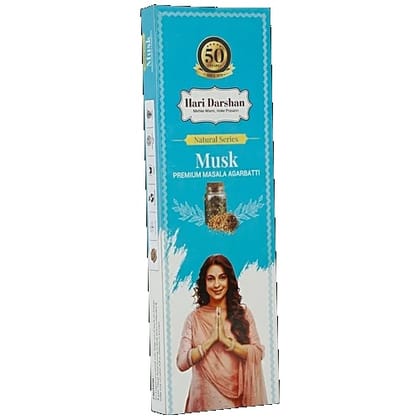 Hari Darshan Musk Premium Masala Incense Sticks/Agarbatti - Natural Fragrance, 60 g
