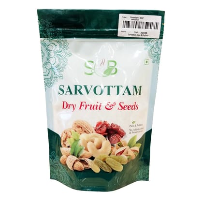 Sarvottam Muskmelon Seeds Pack 250g | Premium Kharbuj Seeds | Rich in Protein, Zinc & Healthy Fats | Crunchy Roasted Snack for Energy & Immunity Boost