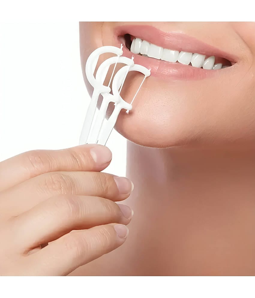 Tooth Cleaning Fresh Dental Floss,Oral Care Teeth Flossing Thread Toothpicks Stick Set for Fresh, Healthy and Breath Gums (Pack of 20)