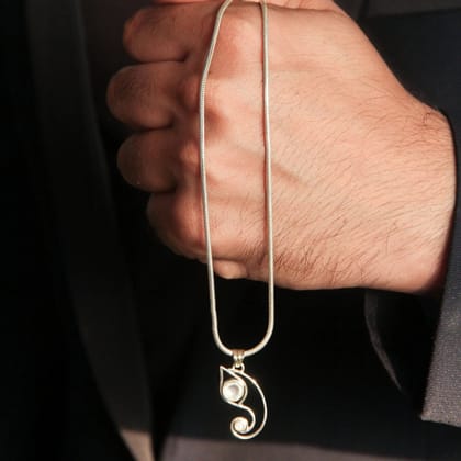 Men's Silver 92.5 Ganesha Pendant