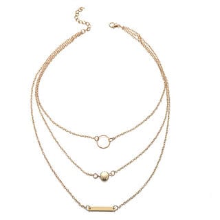Elegant 3 Layered Chain Gold Plated