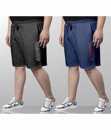 Ardeur Multi Cotton Blend Men's Shorts ( Pack of 2 )