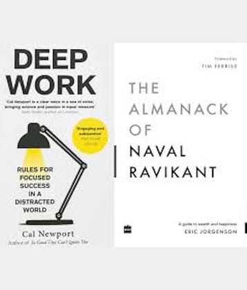 Combo Set of 2 books (Deep Work + The Almanack Of Naval Ravikant)