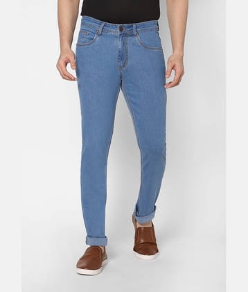 HJ HASASI - Blue Cotton Blend Slim Fit Men's Jeans ( Pack of 1 )