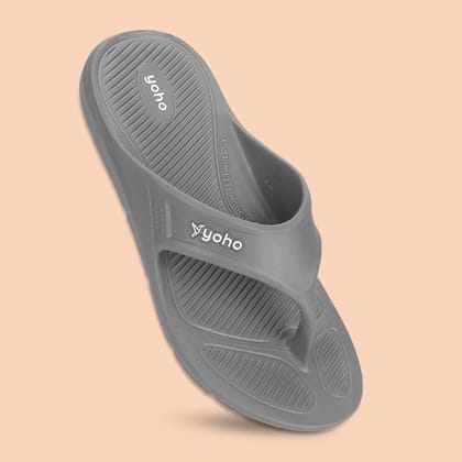 Drizzle Men's Slippers-Monsoon Grey / 6