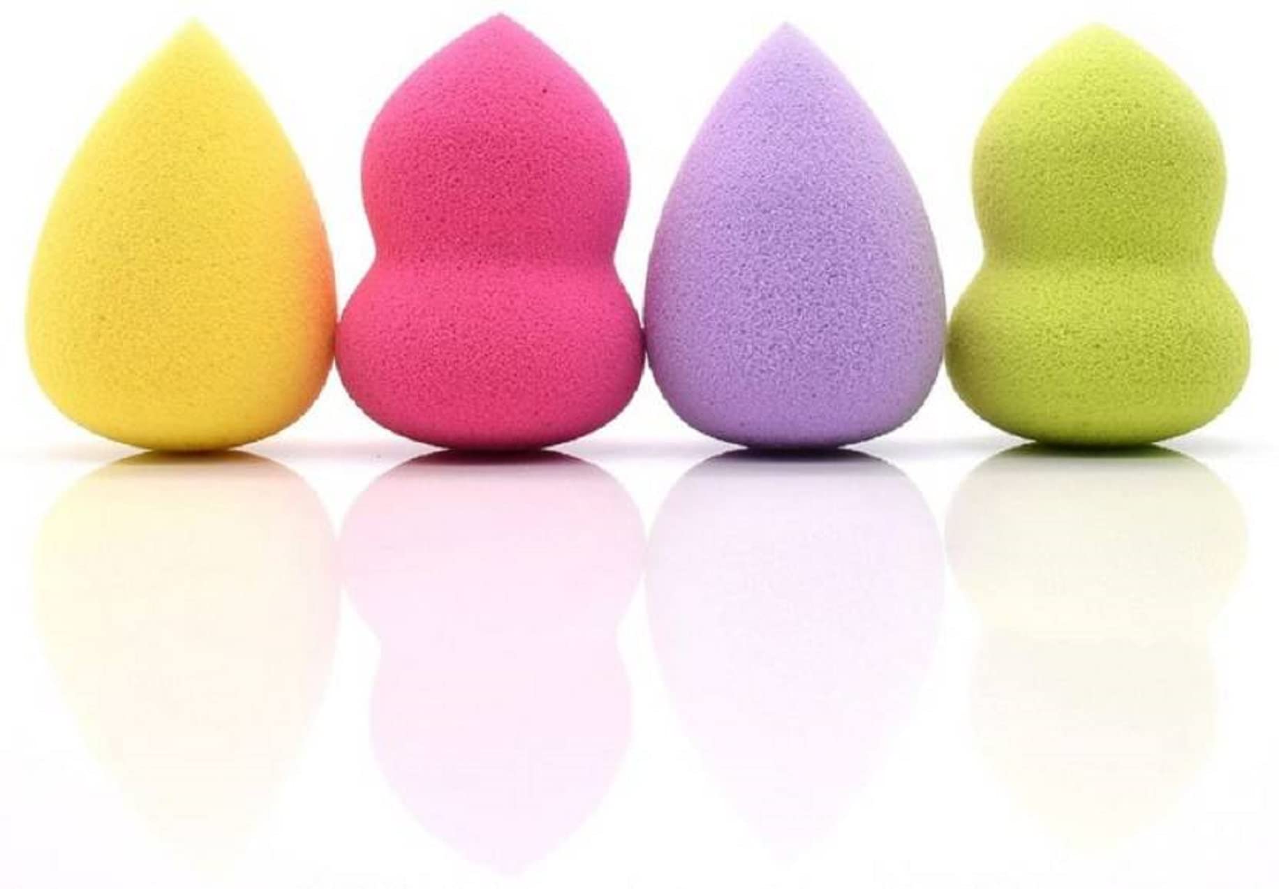 ShopCircuit Beauty Makeup Blending Powder Puff Cosmetic Powder Puff Multicolor pack of 4