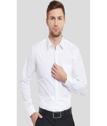 ABUHUB - White Cotton Regular Fit Men's Formal Shirt ( Pack of 1 )