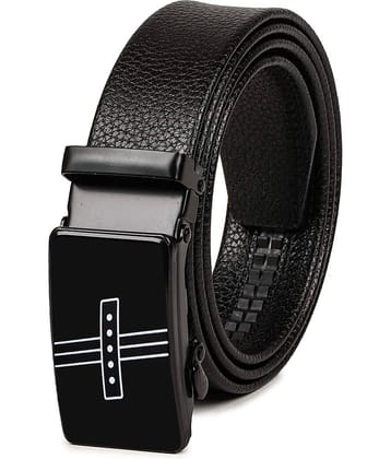 Loopa - Black PU Men's Formal Belt ( Pack of 1 )