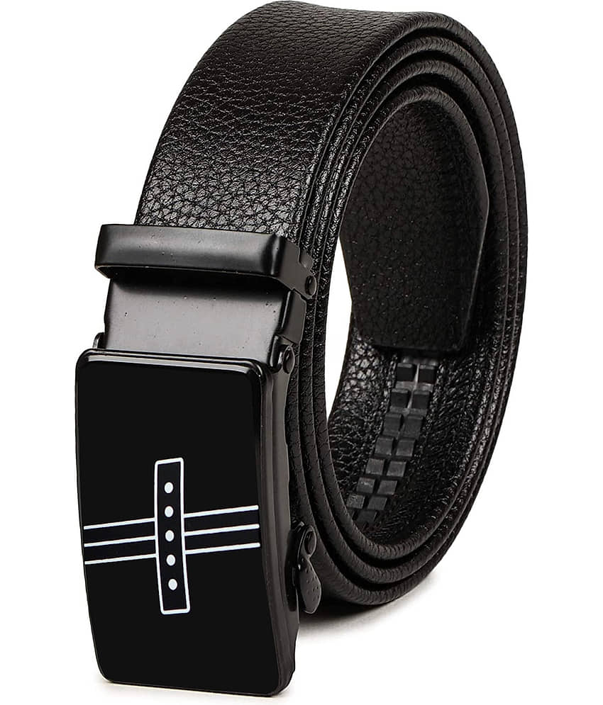 Loopa - Black PU Men's Formal Belt ( Pack of 1 )