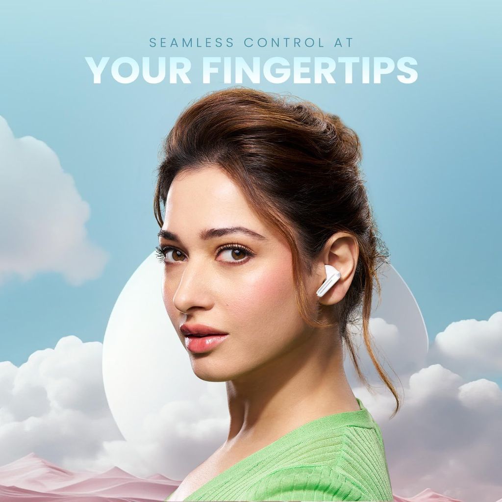 CELLECOR BroPods CB33 TWS with 60 Hours Playtime, Digital Display, Automatic Pairing, HD Sound and 5.1V Bluetooth - Black