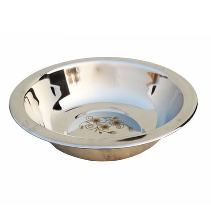 Pure Stainless Steel Basin 17 Inch Kitchen Utility Bowl (SMAS084 D)