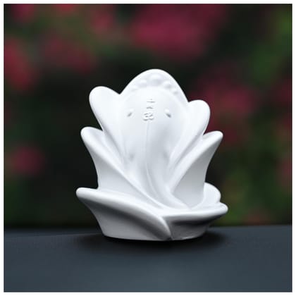 Artarium Rose Shape Ganesha Ji Idol | Ganesha Ji Murti | Ganesha Statue Figurine for Car Dashboard Decoration & Pooja Gifting Purpose Sculpture Office Statue Pack of 1 (White) Artarium Rose Shape Ganesha Ji Idol | Ganesha Ji Murti | Ganesha Statue Figurine for Car Dashboard Decoration & Pooja Gifting Purpose Sculpture Office Statue Pack of 1 (White)