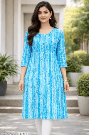 Turquoise Grace Everyday Kurti
