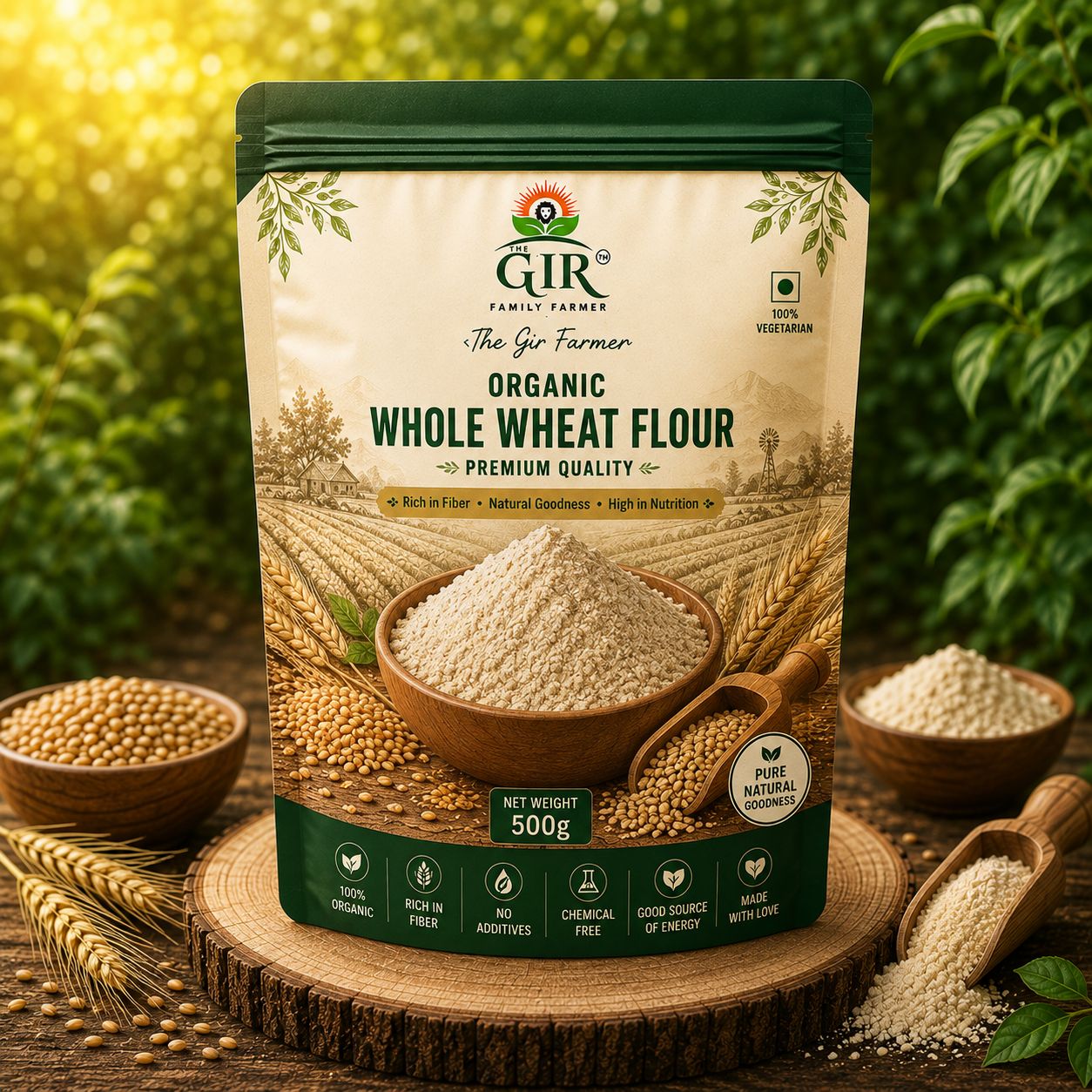 Organic Whole Wheat Flour -Premium Quality