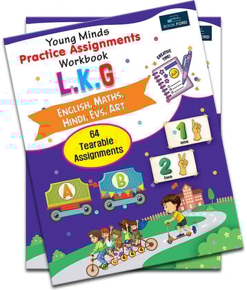 Young Minds Practice Assignments Workbook - Lkg Books For Kids