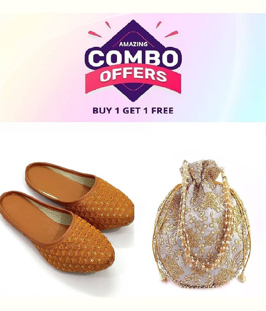 Anjaneya Creations Tan Women's Mules